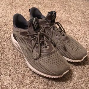 Olive Green Adidas Alphabounce Shoes
